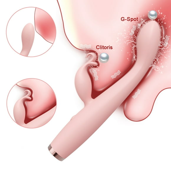 XBONP G Spot Vibrator for Women, Rechargeable Rabbit Vibrator for Women Pink