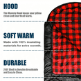 thumbnail image 6 of Oaskys Soft Single Sleeping Bag, Sturdy and Durable Outdoor Travel Sleeping Bag, Weatherproof and Insulating Material, Suitable for 40-60°f, 90x40 Inches., 6 of 8