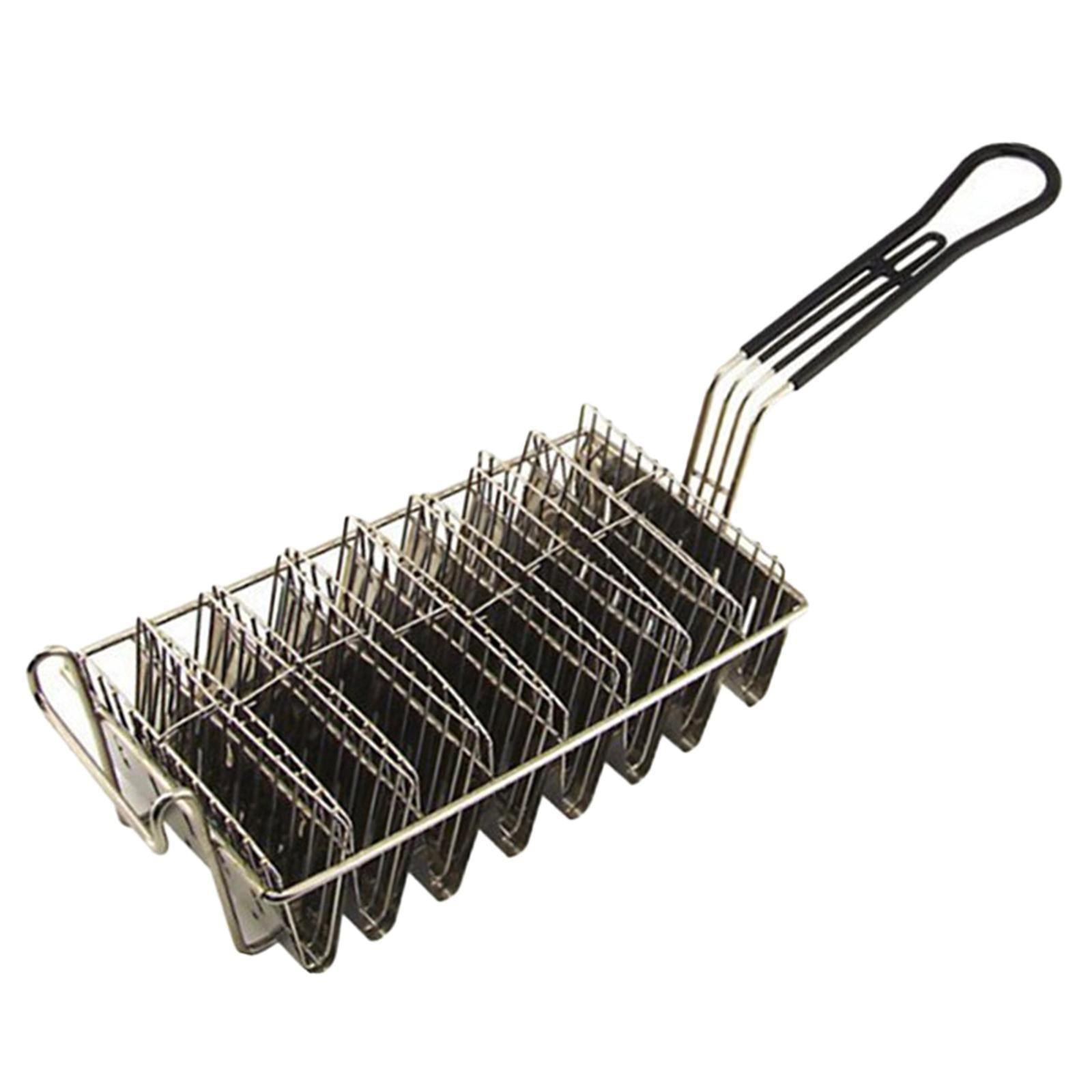 Taco Basket for Deep Fryer Holds 8 Shells Deep Fryer Taco Holder Basket