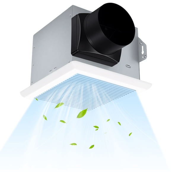 Gymax 80 CFM 1.5 Sones Quiet room Exhaust Fan w/Galvanized Housing&4'' Duct for 90 Sq.Ft