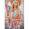 thumbnail image 3 of ABPHQTO Kimono transparente de mujer con patchwork floral multicolor, 3 of 5