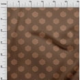 thumbnail image 3 of oneOone Georgette Viscose Brown Fabric Asian Block Print Craft Projects Decor Fabric Printed By The Yard 42 Inch Wide, 3 of 4