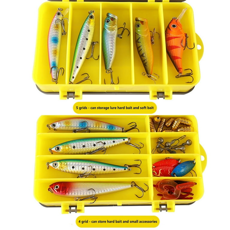 Double-sided Fishing Lure Hook Box Portable Storage Box Fishing Equipment  Outdoor Fishing Tools