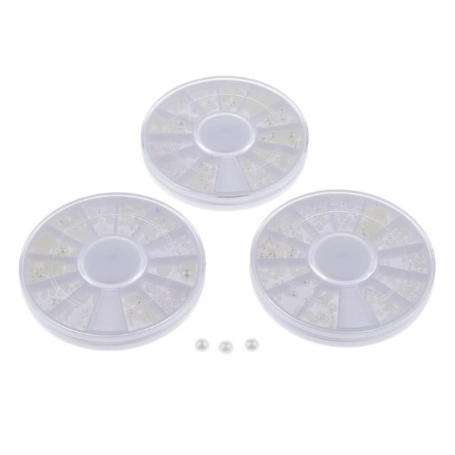 3Box 3D Nail Art Glitter Decor Colorful Resin Rhinestones Flatback Adorno 0.1-0.4CM 1 Sunnimix Nail Art Rhinestones
