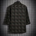thumbnail image 3 of Chemises pour Hommes, Shorts pour Hommes, Chemise Formelle à Imprimé Coloré Col Rabattu Blouse Chemise Manches Courtes Col Rabattu Blouse Chemise, Shorts Courts pour Hommes, Chemise pour Hommes, 3 of 4
