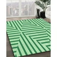 thumbnail image 2 of Ahgly Company Indoor Square Patterned Mint Green Area Rugs, 5' Square, 2 of 6