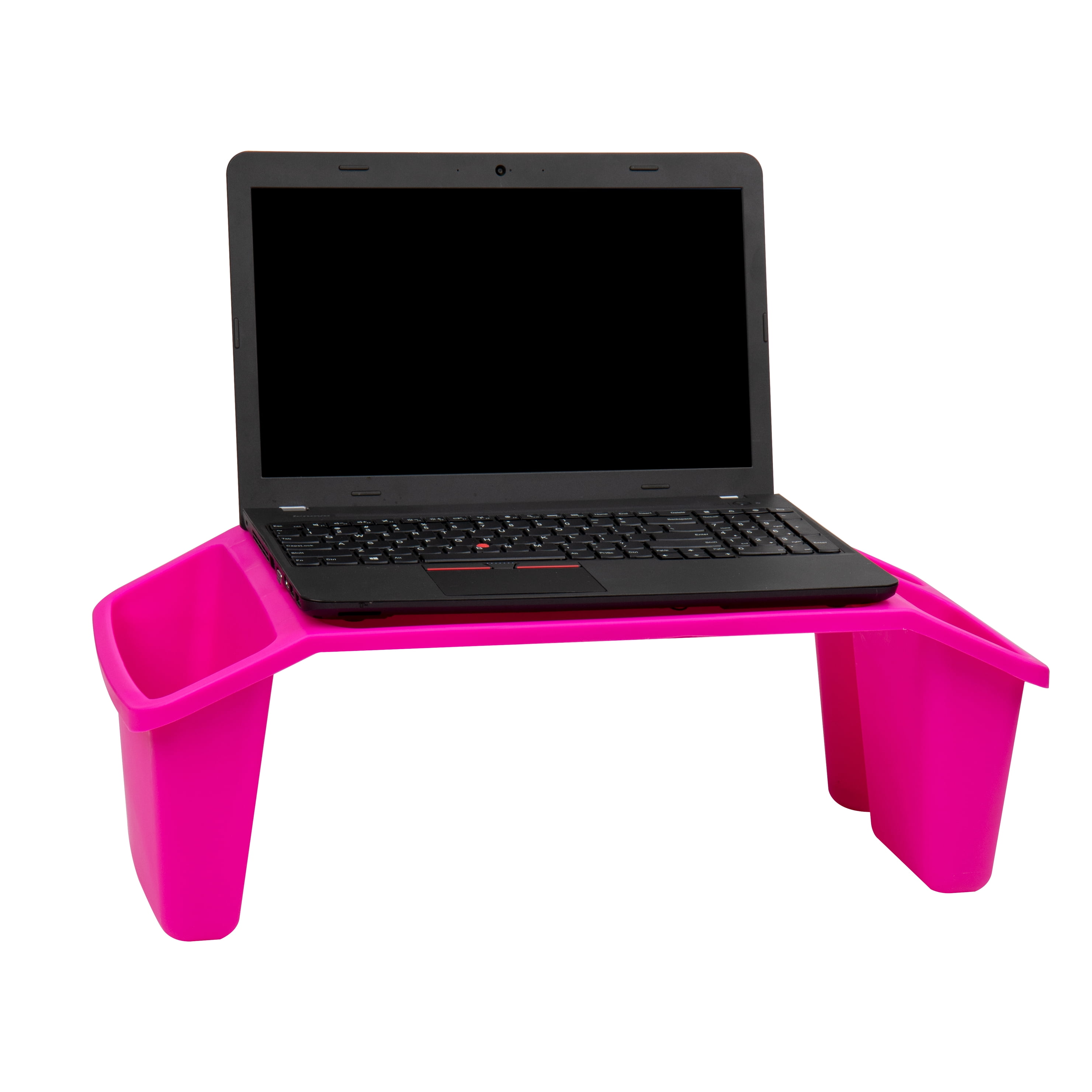 Mind Reader Kids Lap Desk, Set of 2, Activity Tray, Drawing, Stackable, Portable, Plastic, Pink