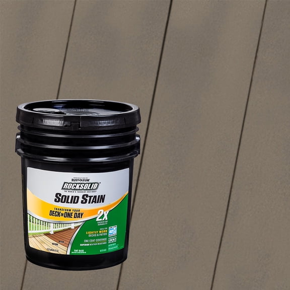 Winchester, Rust-Oleum RockSolid 2X Solid Exterior Wood Deck Stain-319850T, 5 Gallon