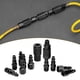 thumbnail image 1 of Kit de acoplador de aire y enchufe de aire de 1/4 '', JUEGO DE CONECTOR RÁPIDO DE TUPO D DE TUPO D, Kit de Ajuste de Manguera de compresor de Aire Negro, 1 of 7