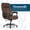 Dark Brown, variant on Thomasville Danvers Big & Tall Office Chair, Ergonomic Lumbar Support, Breathable Vegan Leather, Dark Brown