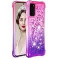 thumbnail image 3 of Case for Galaxy A26 5G,Flowing Bling Liquid Gradient Sparkle Moving Glitter Quicksand Waterfall Anti-Fall Girls Women Protect Phone Case for Samsung Galaxy A26 5G (Pink/Purple), 3 of 14