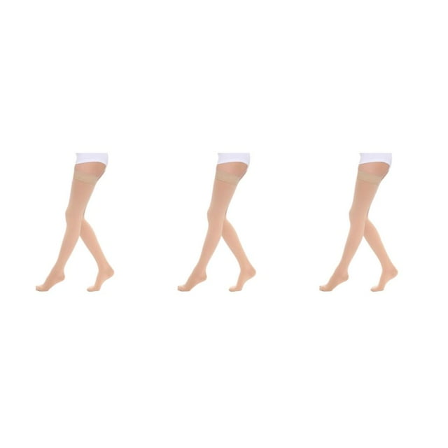 Wweixi Comfortable And Soft Compression Stockings Stay Active Stay Comfortable Toe wrapping - skin XXL 3Set