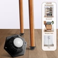thumbnail image 5 of Ruedas giratorias adhesivas para muebles pequeños (bola de goma negra), 4 Uds., 5 of 5