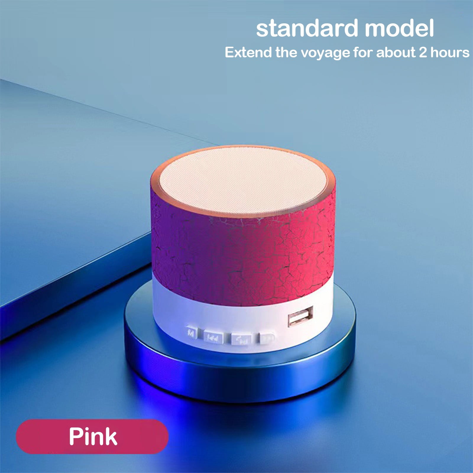 3 Set of Small Crack Bluetooth Speaker Outdoor Portable Subwoofer Wireless Small Speaker Home Desktop Luminous Mini Speaker