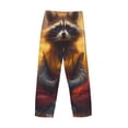 thumbnail image 3 of Fotbe Sunset Flower Meditating Raccoon Men's Pajama Pants,Sleepwear Pants,Pj Bottoms Drawstring And Pockets-X-Large, 3 of 7