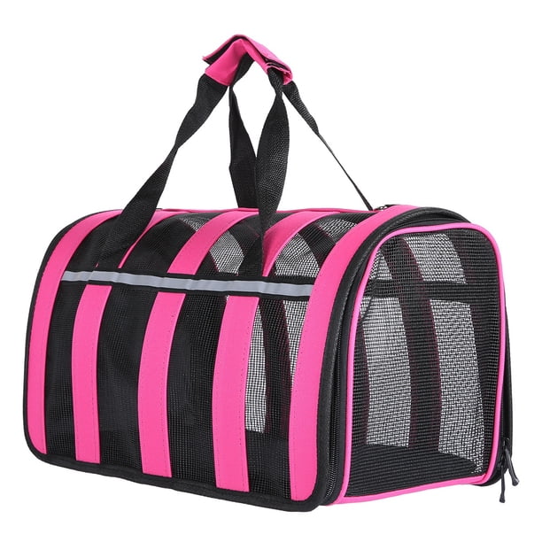 Bolso para perro, bolsa de viaje para mascotas de lona transpirable portátil al aire libre, bolsa portamascotas, bolsa para mascotas, bolso para mascotas, artesanía excepcional Jadeshay A