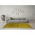 thumbnail image 3 of Ahgly Company Machine Washable Indoor Rectangle Oriental Yellow Industrial Area Rugs, 5' x 8', 3 of 4