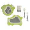 Kushies EcoClean Tableware Sets Lime Dog