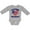 AC-Heather Grey, variant on Inktastic Future President Boys or Girls Long Sleeve Baby Bodysuit