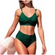 thumbnail image 4 of Tankini para mujer, traje de baño de bikini dividido de color liso a la moda, traje de baño deportivo de cintura alta para mujer, traje de baño de dos piezas para mujer, trajes de baño tankini para mu, 4 of 7