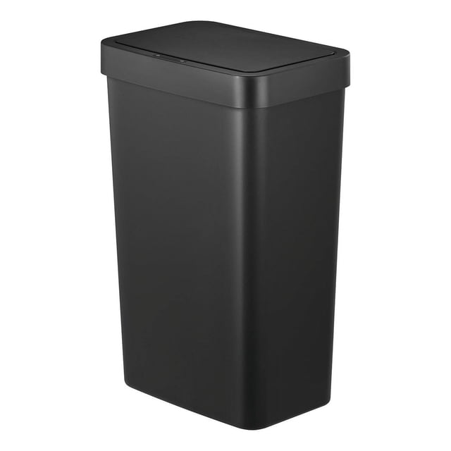 Bote de basura plastico con Sensor automático resistente 50L Hana EKO negro