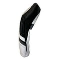 thumbnail image 3 of Golf Headcover Black and White Vintage Leather Style Driver Head Cover Fits 460cc Drivers, 3 of 5