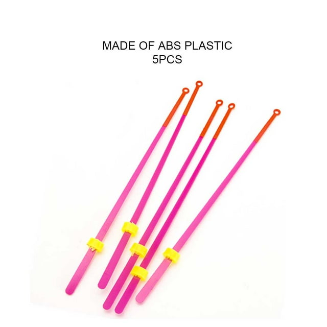 Ruiboury 5pcs Top Tip Portable Winter Ice Fishing Rods Section Bobber Pole Extension Parts Tackle Accessories Plastic Durable 12cm