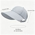 thumbnail image 3 of Cutuoiiu Baseball Cap for Women Lightweight Breathable Ponytail Wide Brim UV Protection Foldable Outdoor Sun Hat, 3 of 6