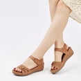 thumbnail image 6 of Ecetana Wedge Sandals for Women Foot Massage Sandals Summer Dressy Platform Walking Sandals, 6 of 6