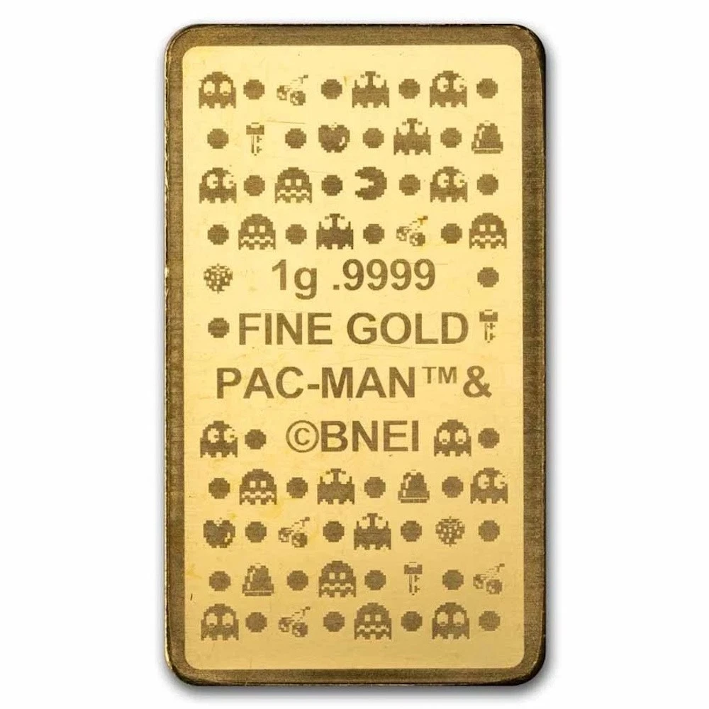 1 gram Gold Bar - PAC-MAN 45th Anniversary in TEP