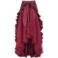thumbnail image 1 of Vestido cruzado gótico steampunk para mujer, de talla grande, estilo pirata victoriano con volantes, estilo europeo y americano, 1 of 5