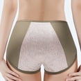 thumbnail image 2 of PMVFHDE Women Mid Rise Cotton Sanitary Underwear Side Leakproof Protection Pants Menstrual Cycle Comfort Briefs Cotton Underwear For Women Khaki,XL, 2 of 5