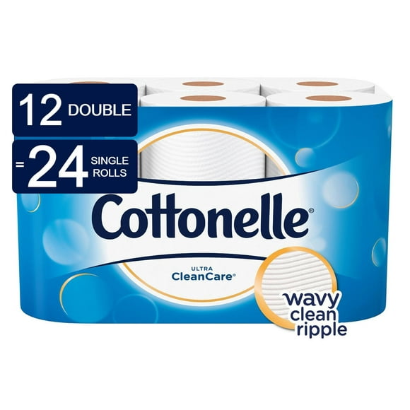Cottonelle Ultra CleanCare Double Roll Toilet Paper Bath Tissue