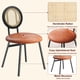 thumbnail image 2 of Yeshouse Sillas de cocina con tapizado grueso, modernas sillas de comedor negras (juego de 2), sillas de comedor que ahorran espacio con patas de metal para sala de estar, 2 of 9