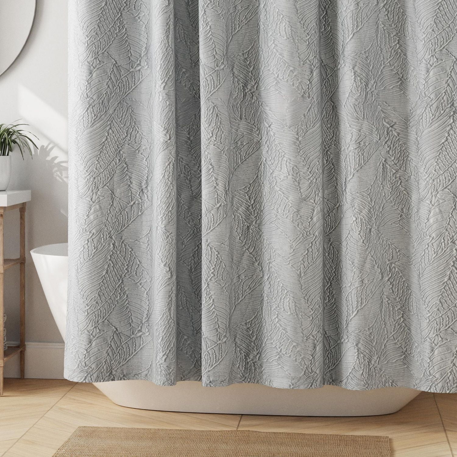 Hometrends Decorative Fabric Shower Curtain with Botanical Designs