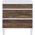 thumbnail image 3 of Lurel - Table d'Appoint Blanc & Chêne Vieilli, 3 of 7