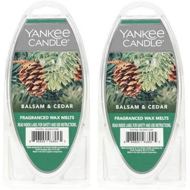 Yankee Candle Lot of 2 Balsam & Cedar Fragranced Wax Melts
