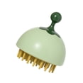 thumbnail image 2 of Bewildely Cepillo de masaje de champú para el cuero cabelludo de silicona de mano, masajeador de pelo para ducha, cepillo de limpieza, cepillo Juegos de accesorios de baño Verde, 2 of 6