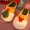 Yellow, variant on Winter Plush Slippers Christmas Cute Santa Claus And Christmas Tree Slipper Warm Anti-Slip House Shoes For Women