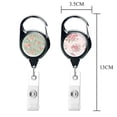 thumbnail image 4 of 4PCS Retractable ID Card Holders with Carabiner Badge Reel Name Badge Holder for ID Card Key Ring, 4 of 9