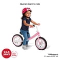 thumbnail image 4 of Radio Flyer Air Ride Balance Bike, Toddler Bike, Ages 1.5-5 Pink , White, 4 of 5