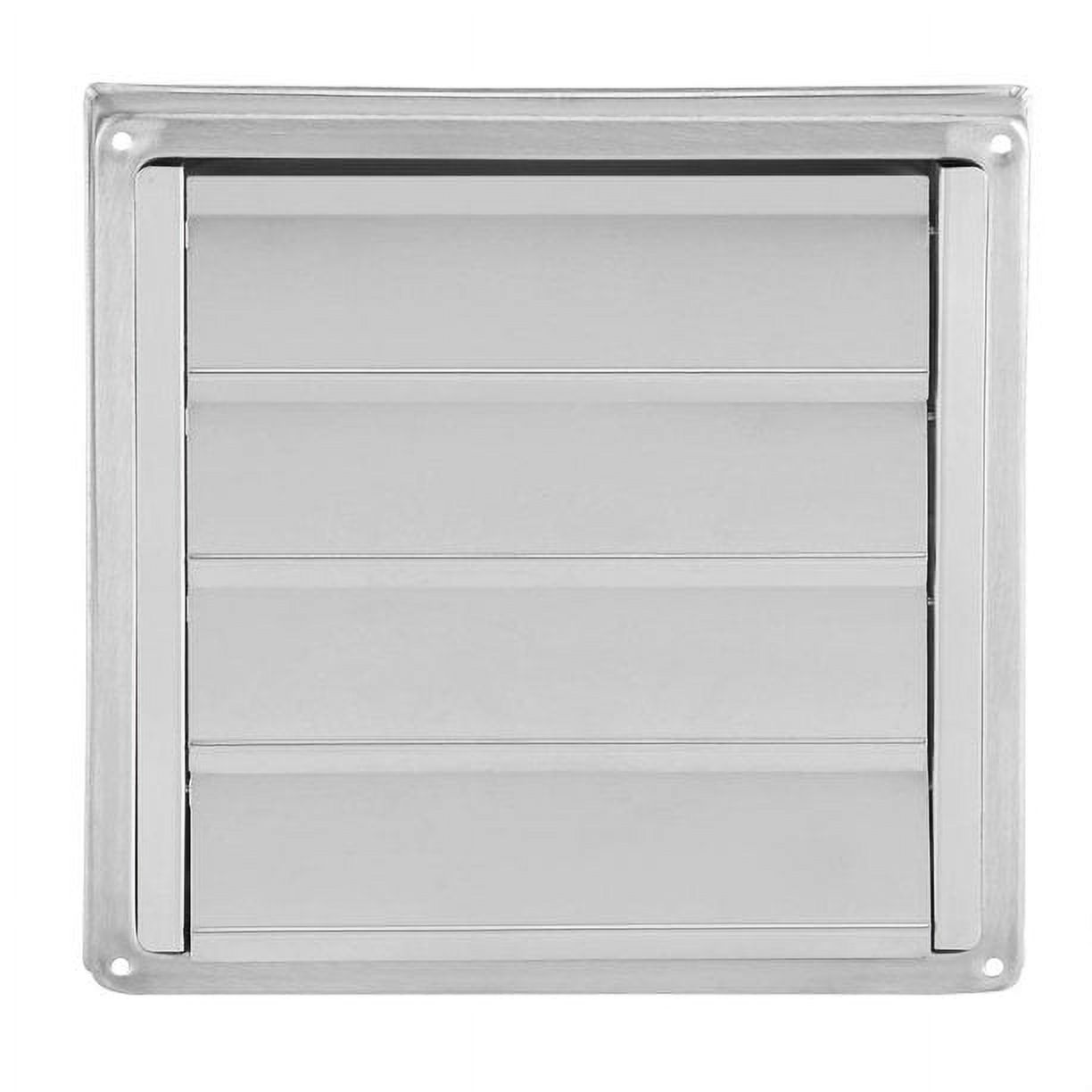 Stainless Steel Dryer Vent Cover - Outdoor Exhaust Louvered Cap, 4 Inch Diameter