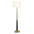 thumbnail image 2 of Hudson & Canal FL0894 Lyon Laiton Brossé Bicolore & Lampadaire Noir Mat, 2 of 9