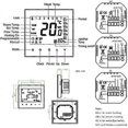 thumbnail image 4 of 1000 Series WiFi Thermostat for Electric Heating 16A White Touch Screen with WiFi Connected for Smart Voice Assistance Alexa Google Home, 4 of 5