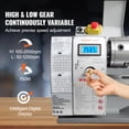 thumbnail image 3 of VEVOR Metal Lathe Machine, 8.3'' x 29.5'', Precision Benchtop Power Metal Lathe, 0-2500 RPM Continuously Variable Speed, 750W Brushless Motor Metal Gears, with Tool Box for Processing Precision Parts, 3 of 9
