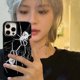 thumbnail image 2 of Punk Cool Spider Soild Color Case For iPhone 14 13 12 11 Pro Max Mini X XR 7 8 Plus SE 3 Glossy Shockproof Soft Black TPU Cover, 2 of 4