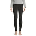 thumbnail image 4 of ClimateRight by Cuddl Duds Women's Stretch Fleece Base Layer Natural Rise Thermal Leggings, 4 of 7