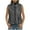 Black, variant on Women's Checkered Sherpa Vest Sleeveless Fleece Jacket High Neck Zip Up with Chest Pocket Winter Black