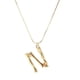 thumbnail image 3 of Collar colgante M-S perfecl letras iniciales gargantilla joyería cadena 45 cm, 3 of 4