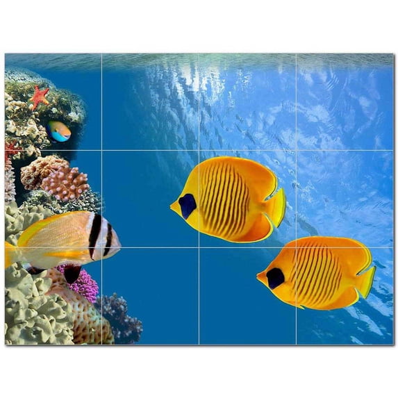 Sealife Photo Ceramic Tile Mural Kitchen Backsplash Bathroom Shower 405774-L43